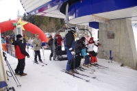 Karpaten im Winter Predeal Clabucet Rumänien