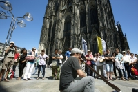 Musiker auf der Domplatte
