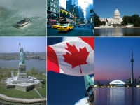 collage ostkanada & usa