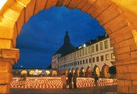 Gotha Nacht Kerzen Torbogen