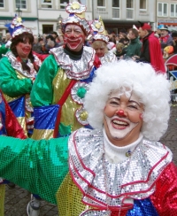 clown, karneval, kostüm, lustig,