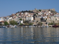 griechenland kavala hafen burg griechenland kavala hafen burg