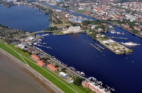deutschland wilhelmshaven luftaufnahme