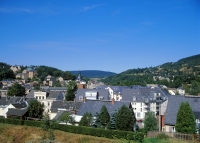 deutschland erzgebirge blick auf klingenthal