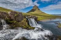 island kirkjufellsfoss sumarid