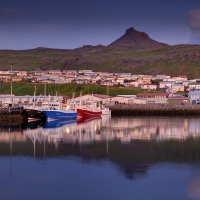 island snaefellsnes olafsvik twilight