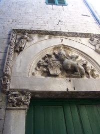 montenegro kotor relief tür eingang montenegro kotor relief tür eingang