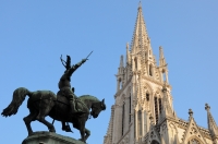 frankreich nancy kirche reiterstandbild sainte epvre frankreich nancy kirche reiterstandbild sainte epvre