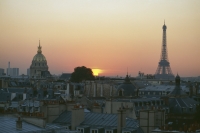 frankreich paris invalidendom eiffelturm panorama sonnenuntergang dämmerung frankreich paris invalidendom eiffelturm panorama sonnenuntergang dämmerung
