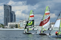 polen gdingen segelschiffe hochhaus regaty klasy 49er, Gdynia 221