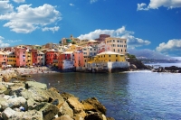 italien genua boccadasse meer dorf bucht