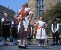 Folkloregruppe auf dem Burgberg