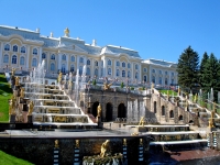 Russland st.petersburg peterhof grosser apalst kaskade palast