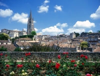 frankreich bordeaux st.-emilion weinort kirche