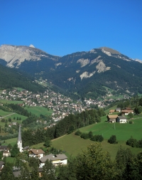 Blick ins Grödnertal Italien Südtirol Grödner Tal