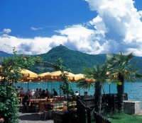 Italien Südtirol Restaurant am Kalterer See