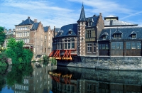 Belgien Gent Speicherhäuser an den Kanälen Belgien Gent Speicherhäuser an den Kanälen