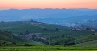 italien morgenstimmung im piemont