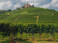 italien piemont aufziehendes gewitter in der langhe