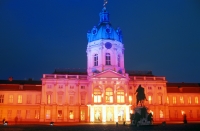 Charlottenburg  abendliches schloß charlottenburg 