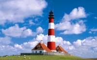 leuchtturm von westerhever, westerhever, nordfriesland, niedersachsen, deutschland leuchtturm von westerhever, westerhever, nordfriesland, niedersachsen, deutschland