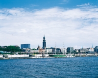 Hamburg Panorama mit St Michaelis